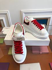 ALEXANDER MQUEEN Platform Trainers in Red - 2