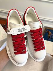 ALEXANDER MQUEEN Platform Trainers in Red - 5