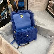 Chanel Shearling Lambskin Blue - 5