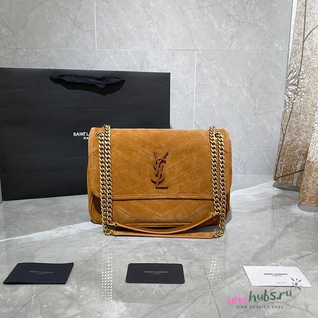 YSL Niki suede brown 28cm - 1