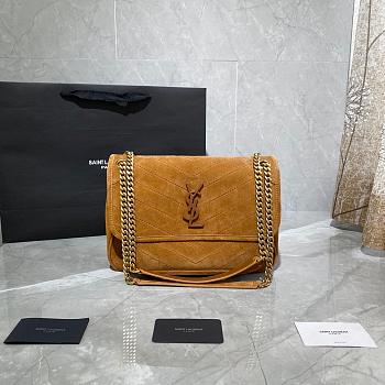 YSL Niki suede brown 28cm