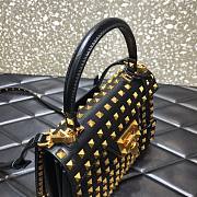 Valentino Garavani Rockstud Alcove black tote bag - 6