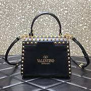 Valentino Garavani Rockstud Alcove black tote bag - 5