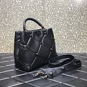 VALENTINO GARAVANI Black Roman Stud Handle Bag - 4