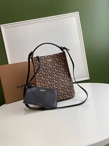 Burberry Small Monogram Peggy Bucket Bag