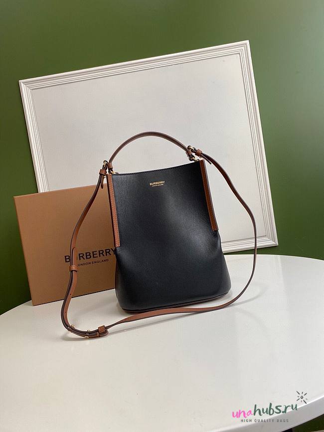 Burberry Small Black Peggy Bucket Bag - 1