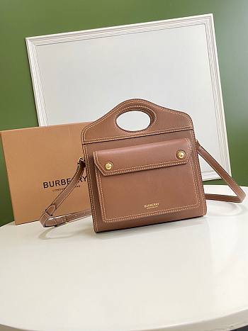 Burberry large brown pocket bag