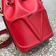 Valentino VLogo Walk Red Bucket Bag - 2