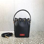 Valentino VLogo Walk Black Bucket Bag - 5