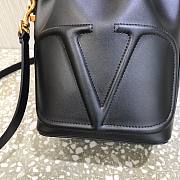 Valentino VLogo Walk Black Bucket Bag - 2