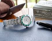 Rolex 40mm silver - green - 3