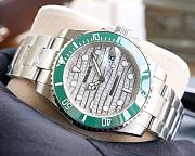 Rolex 40mm silver - green - 5