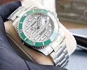 Rolex 40mm silver - green - 6