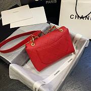 Chanel shoulder flap bag AS1459 in red - 2