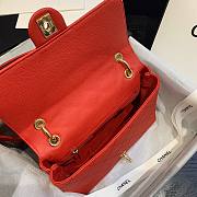 Chanel shoulder flap bag AS1459 in red - 6