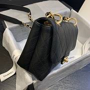 Chanel shoulder flap bag AS1459 in black - 5