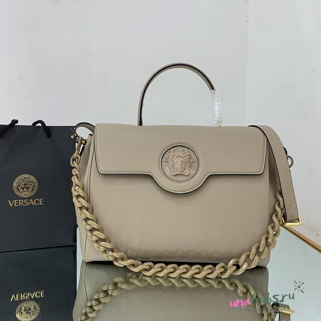 Versace La Medusa Large Handbag in gray 35cm - 1