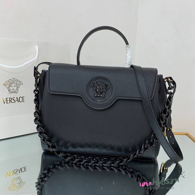 Versace La Medusa Large Handbag all black 35cm - 1