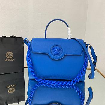 Versace La Medusa Large Handbag blue 35cm