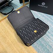 Versace Virtus Quilted Napa Evening Bag - Black - 5