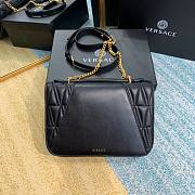 Versace Virtus Quilted Napa Evening Bag - Black - 3