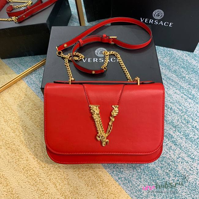 Versace Virtus Shoulder bag in Red - 1