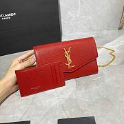 YSL uptown shoulder bag red - 2