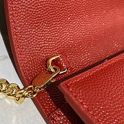 YSL uptown shoulder bag red - 5