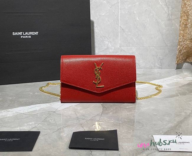 YSL uptown shoulder bag red - 1