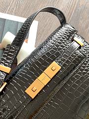 YSL Manhattan crocodile-embossed should bag 24cm - 2