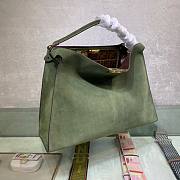 Fendi Peekaboo in green leather 42cm - 5