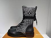 LV black monogram high boots  - 1