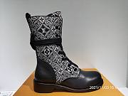 LV black monogram high boots  - 6