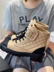 Chanel beige CC boots  - 2