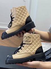 Chanel beige CC boots  - 5