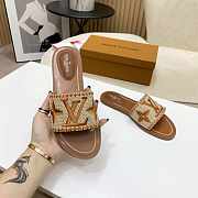 LV slippers Raffia Brown - 2