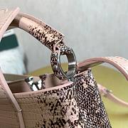 Louis Vuitton Capucines Mini Pink Lizard Leather 21cm - 2