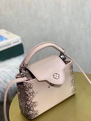 Louis Vuitton Capucines Mini Pink Lizard Leather 21cm - 4