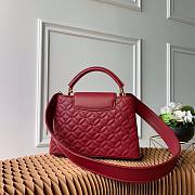 Louis Vuitton Quilting Capucines PM Red 27cm - 2