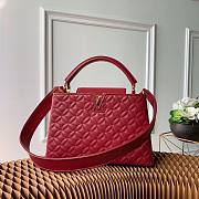 Louis Vuitton Quilting Capucines PM Red 31cm - 1