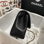 Chanel Calfskin & Vintage Metal Small Flap Bag Black AS1499 - 2