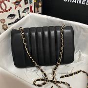 Chanel Calfskin & Vintage Metal Small Flap Bag Black AS1499 - 5