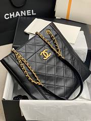 Chanel shopping bag calfskin gold hardware - 3