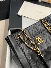 Chanel shopping bag calfskin gold hardware - 4