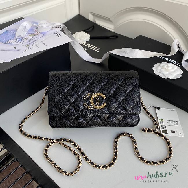 Chanel woc flap caviar leather bag black AP794 2020 - 1