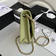 Chanel woc flap caviar leather bag green AP794 2020 - 6