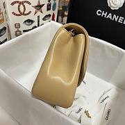 Chanel flap calfskin bag beige As1488 - 2