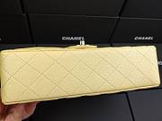 Chanel classic flap caviar leather bag gold hardware yellow 25cm - 2