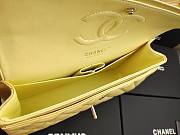 Chanel classic flap caviar leather bag gold hardware yellow 25cm - 6