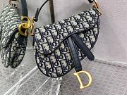 Dior saddle bag original leather black 20cm - 5